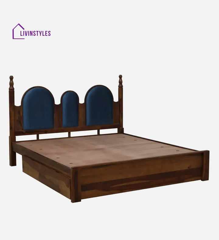 Millie Sheesham King Size Bed With Drawer Storage
