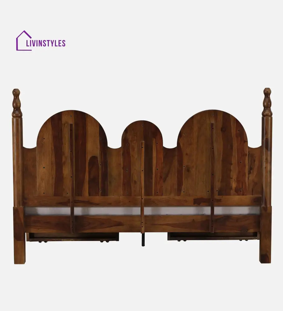 Millie Sheesham King Size Bed With Drawer Storage