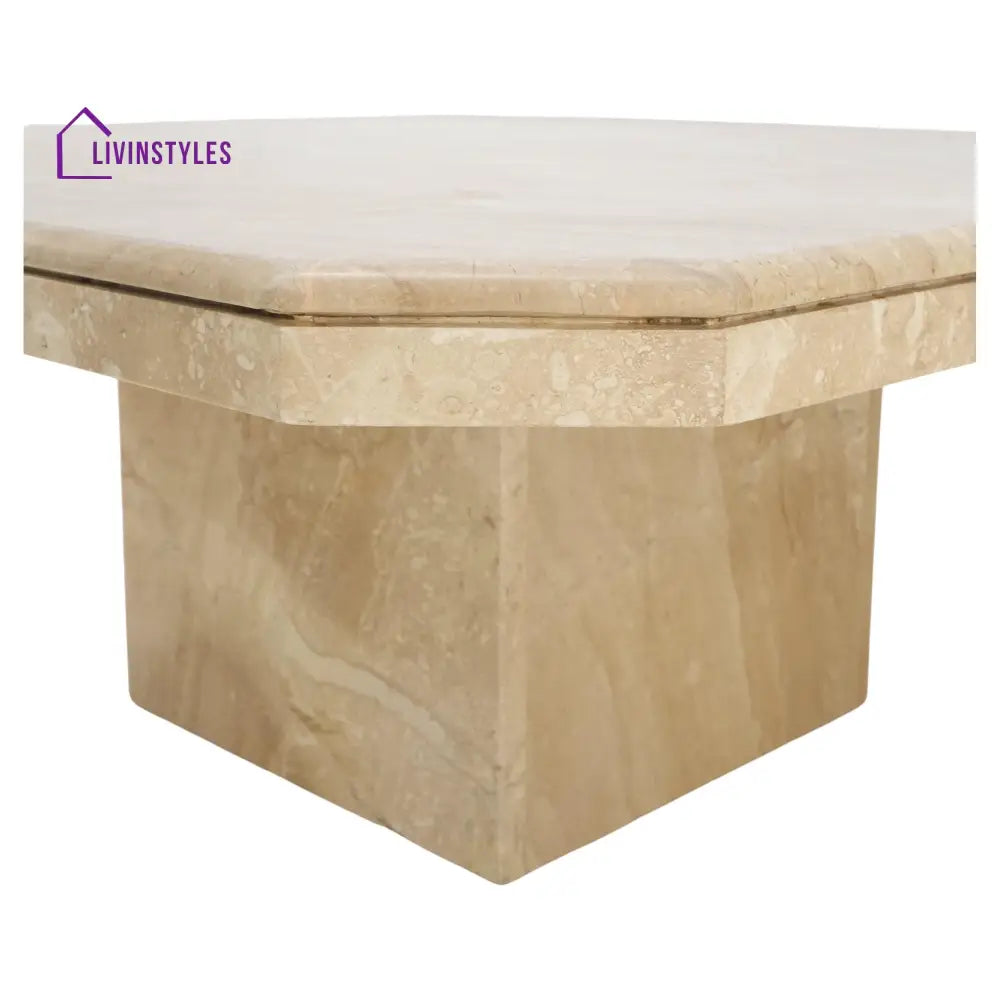 Modern and Luxury Square Single Pedestal Coffee Table