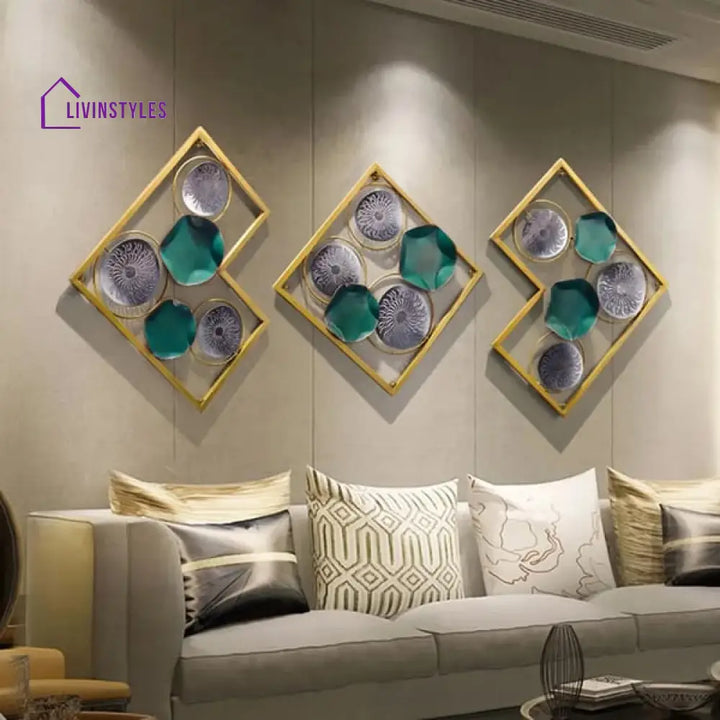 Modern Unique Lotus Leaves Metal Wall Art