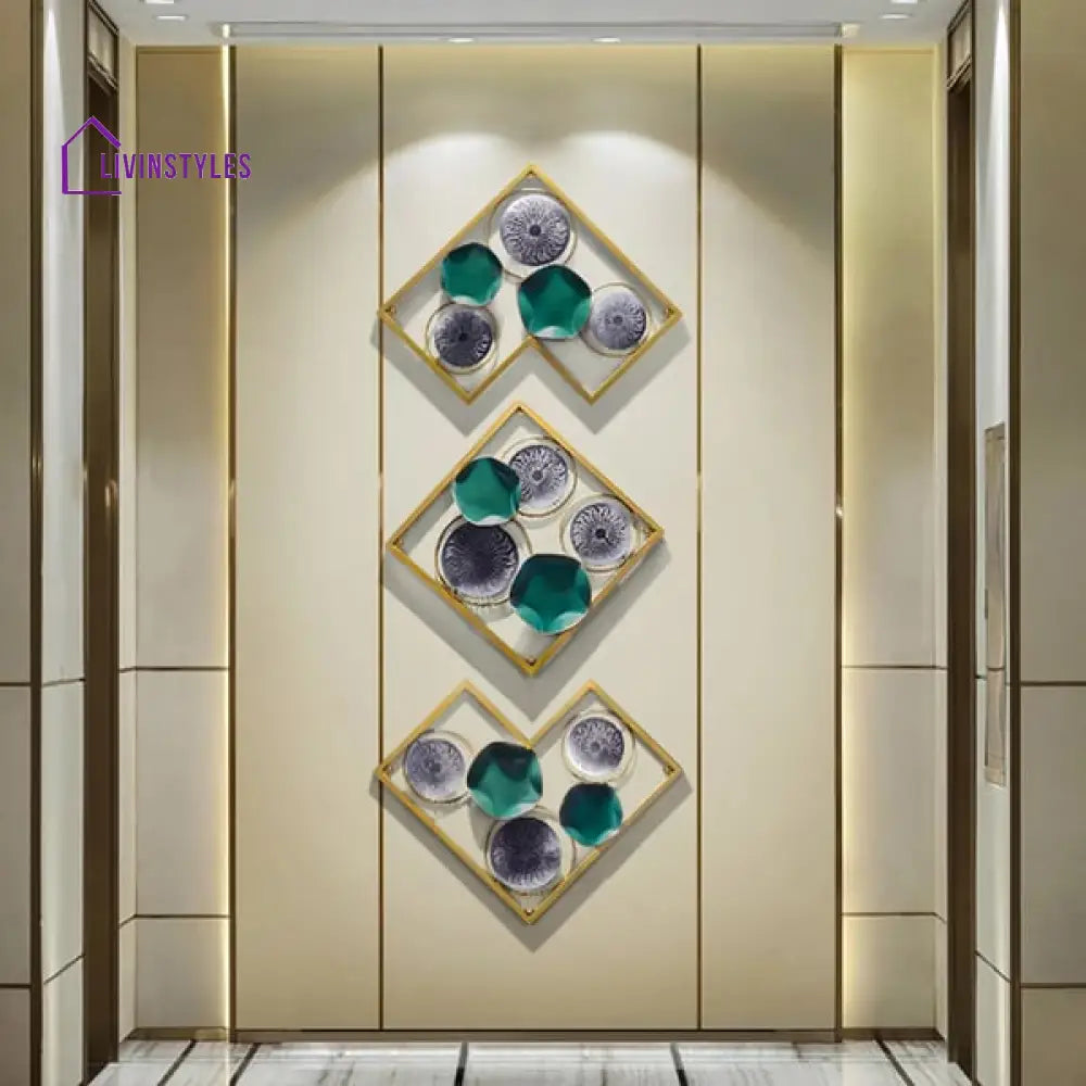 Modern Unique Lotus Leaves Metal Wall Art