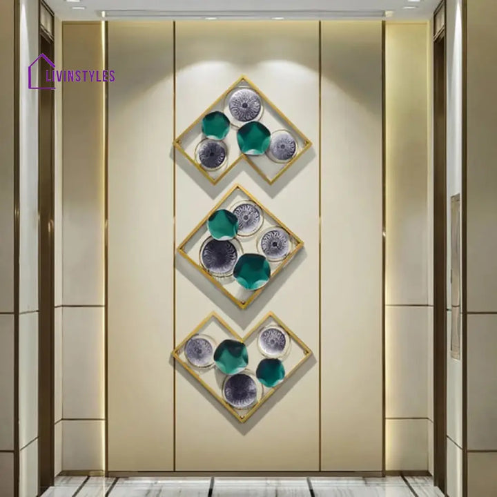 Modern Unique Lotus Leaves Metal Wall Art