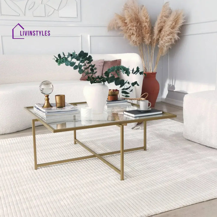 Monarch Metal Coffee Table for Living Room