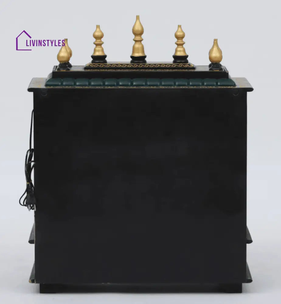 Multicolor Sheesham Wood & MDF Pooja Mandir With Door, - Ouch Cart
