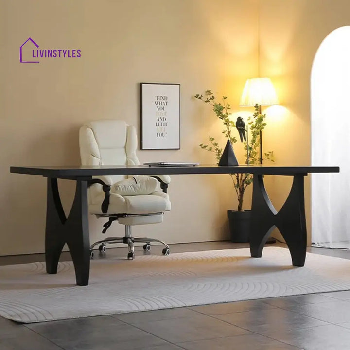 Nikanor Solid Wood Study Table for Students