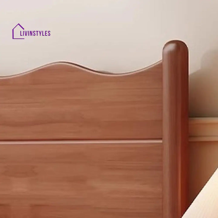 Nina Solid Walnut Wood Bed for Luxury Homes