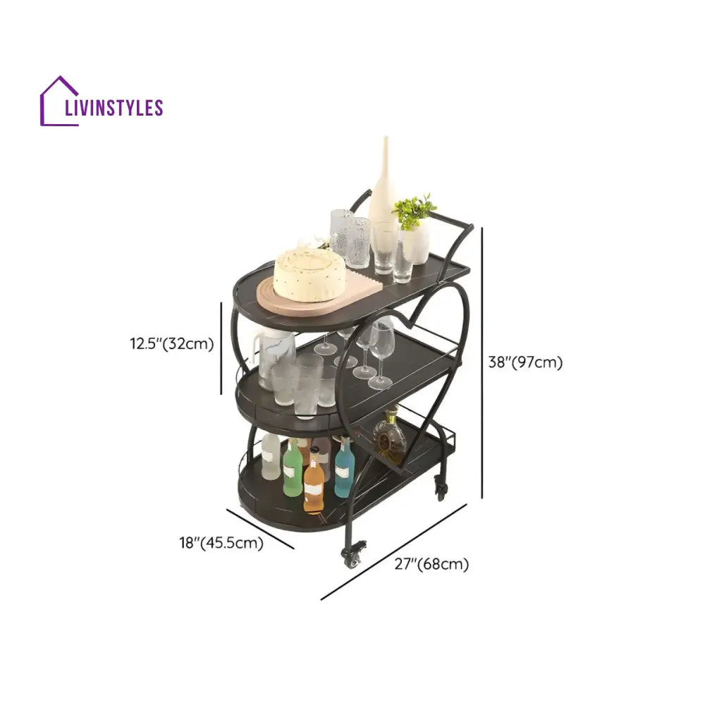 Nishant Stainless Steel Kitchen Trolley