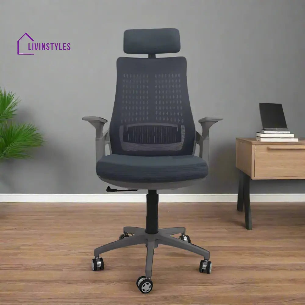 Nova Executive High Back Office Chair Grey – LivIn Styles