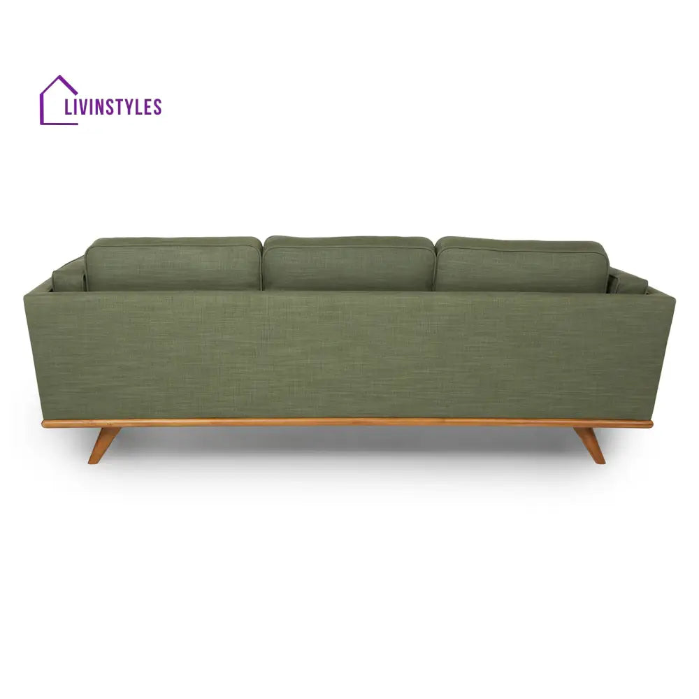 Nyra Solid Wood 3 Seater Sofa for Living Room