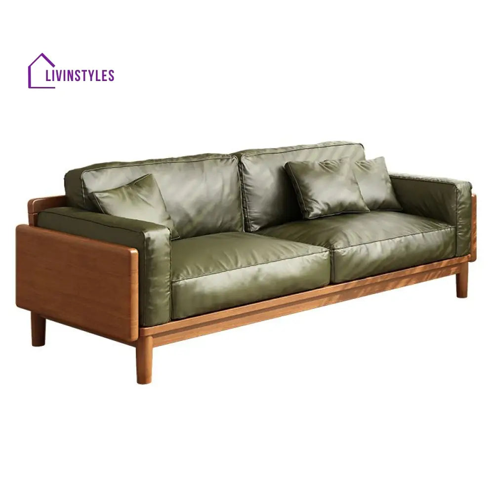 Oorvi Solid Wood 3 Seater Sofa for Living Room