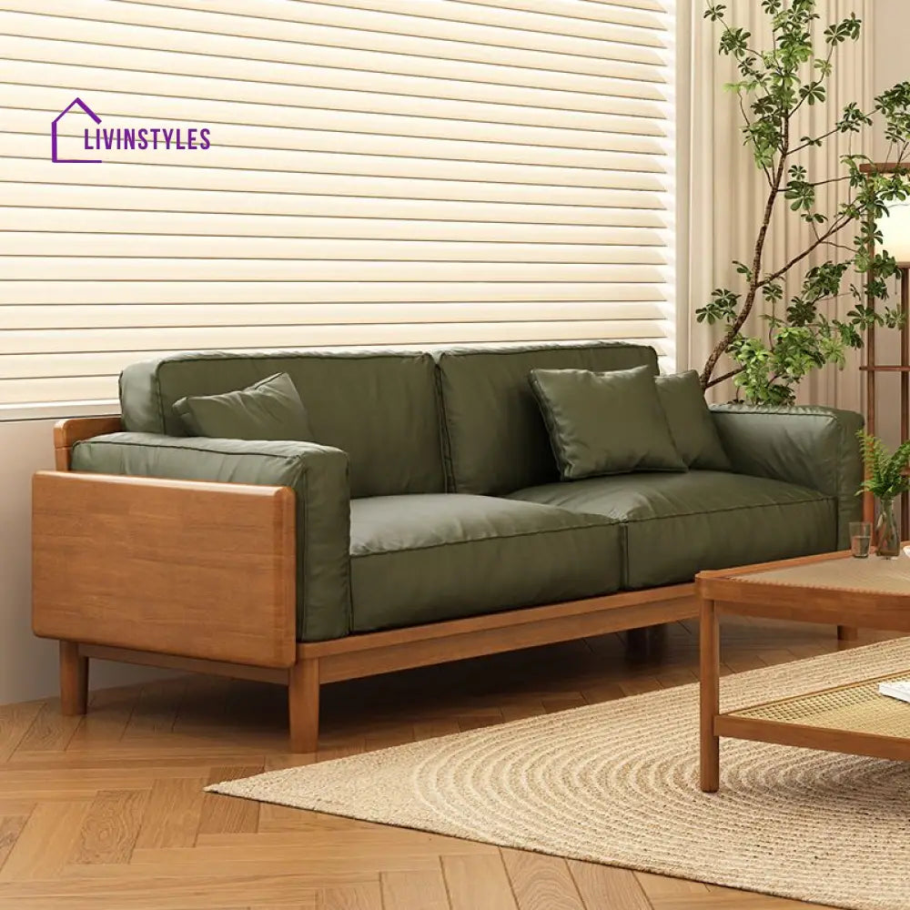 Oorvi Solid Wood 3 Seater Sofa for Living Room