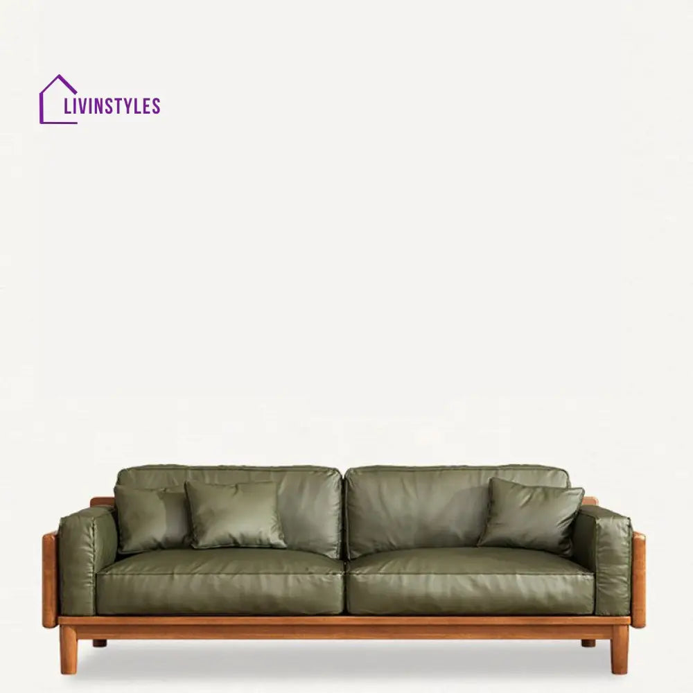 Oorvi Solid Wood 3 Seater Sofa for Living Room
