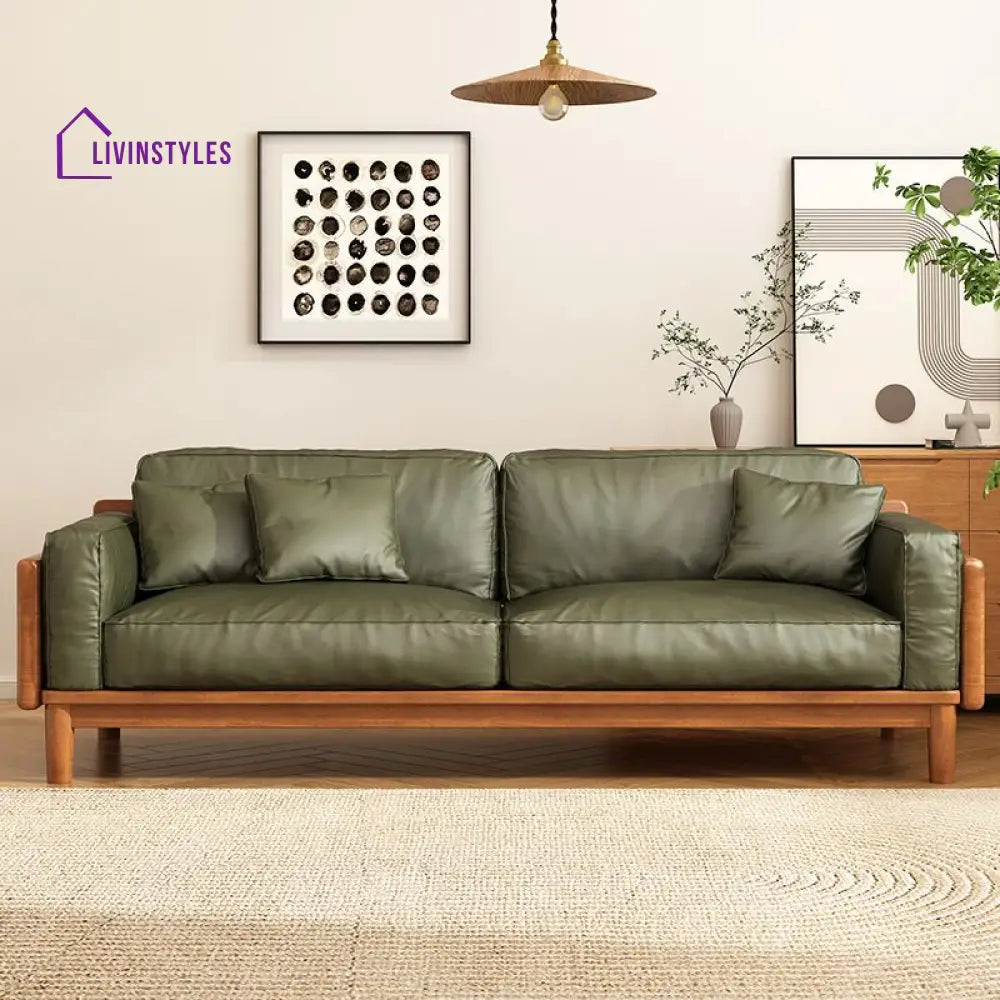 Oorvi Solid Wood 3 Seater Sofa for Living Room