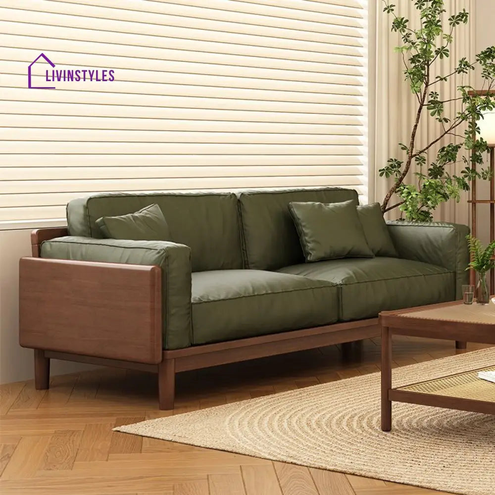 Oorvi Solid Wood 3 Seater Sofa for Living Room