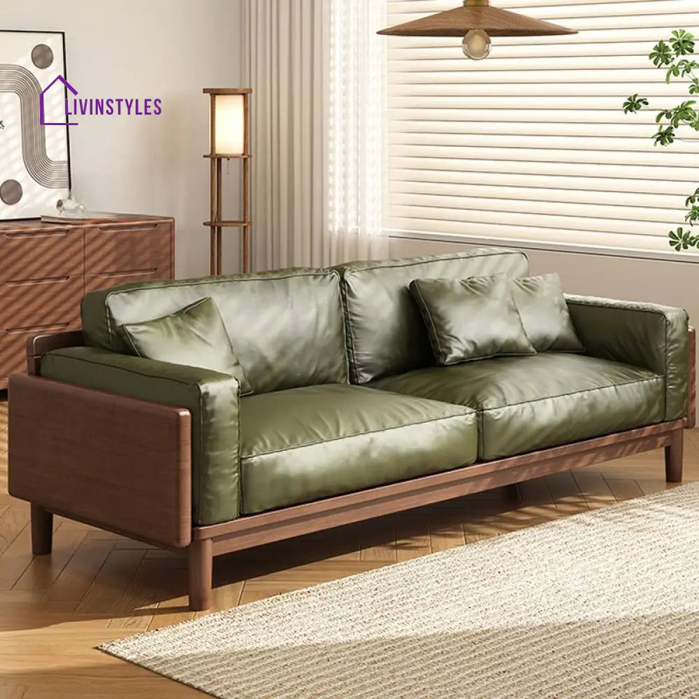 Oorvi Solid Wood 3 Seater Sofa for Living Room