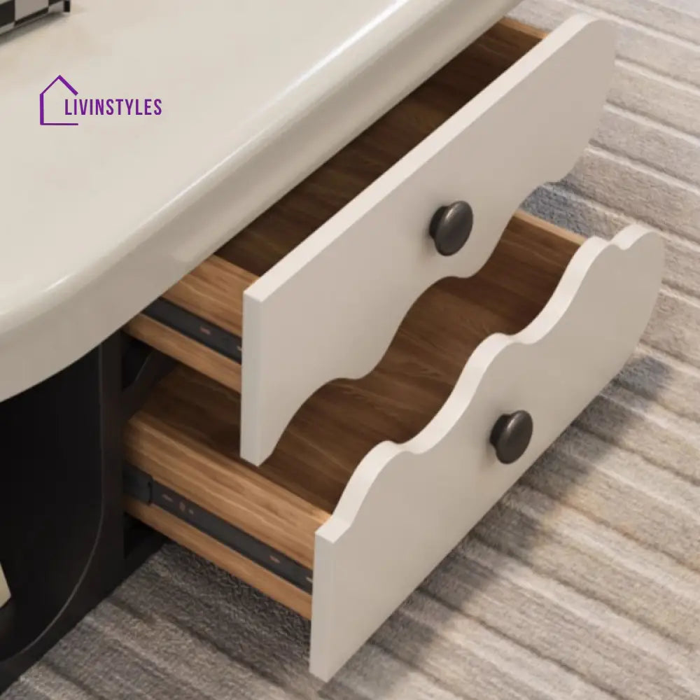 Opal Stainless Steel and MDF Coffee Table for Living Room