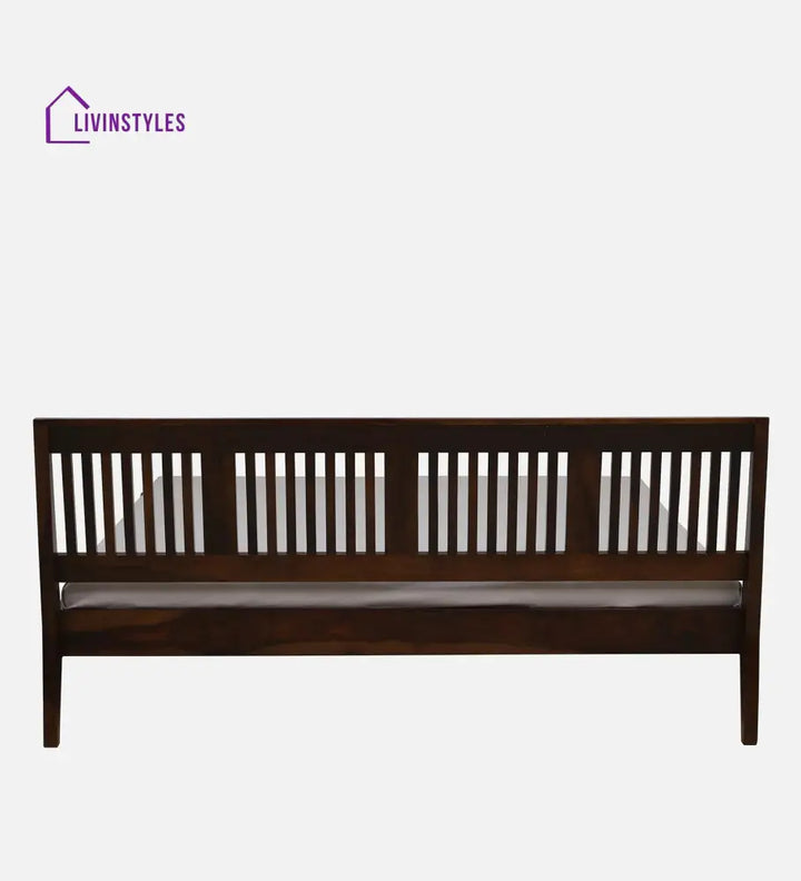 Ravichandran Sheesham Wood King Size Bed In Teak Finish