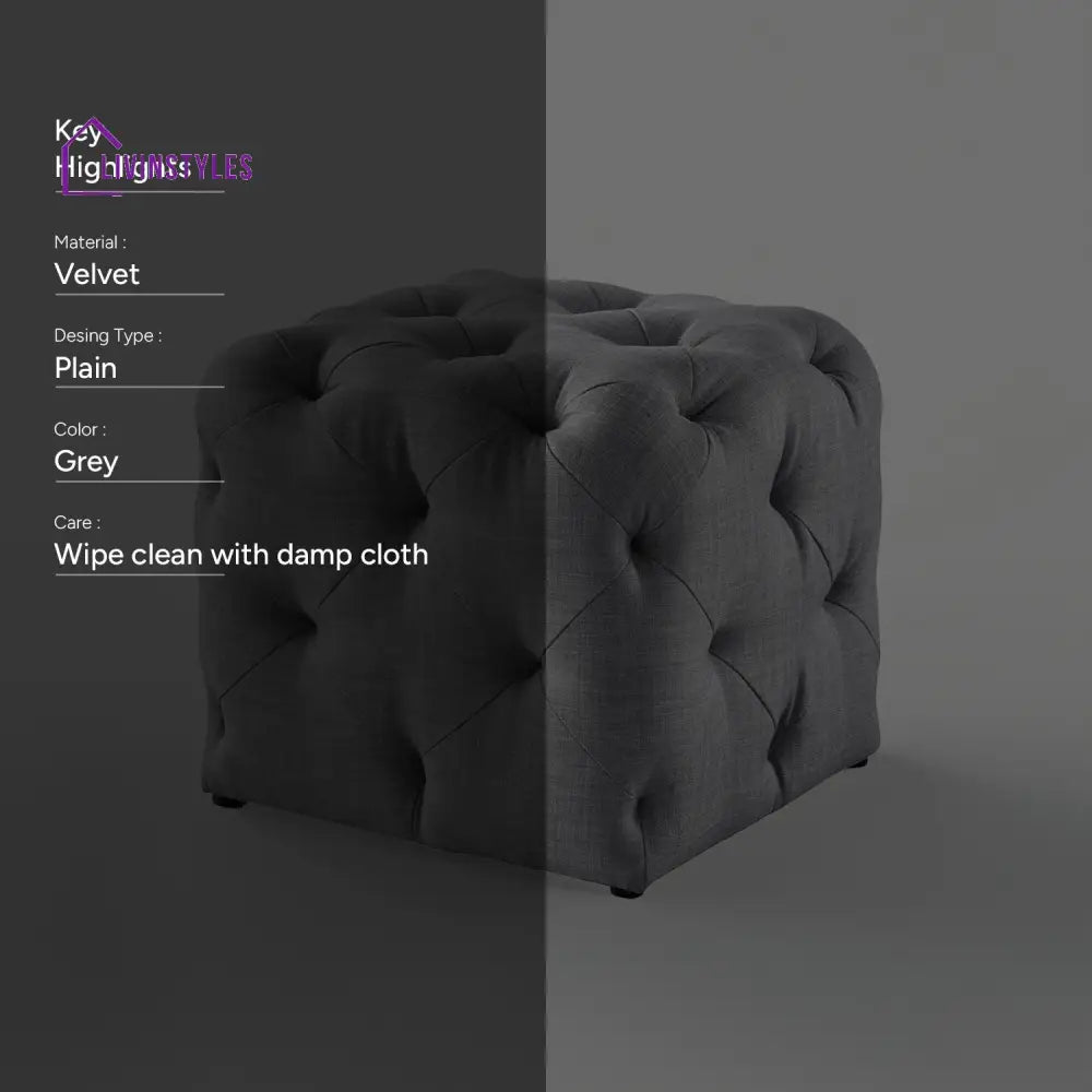 Rimma Fog Pouf Furniture