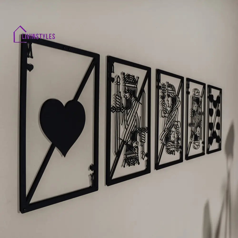 Royal Flush Metal Wall Art