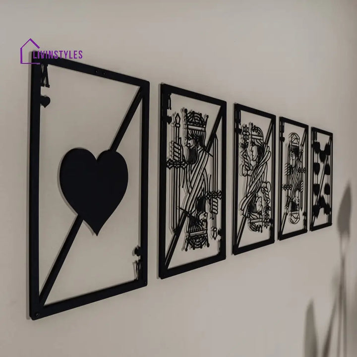 Royal Flush Metal Wall Art