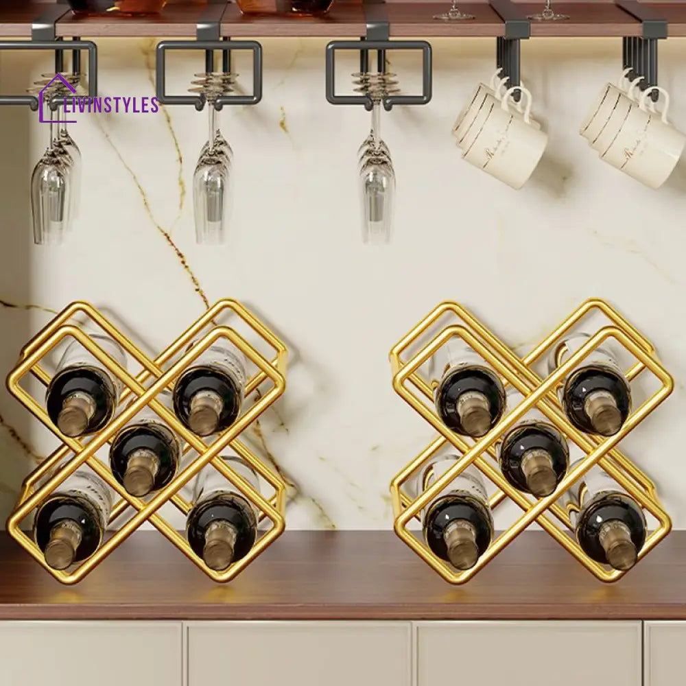 Ruhi Stainless Steel Wine Rack