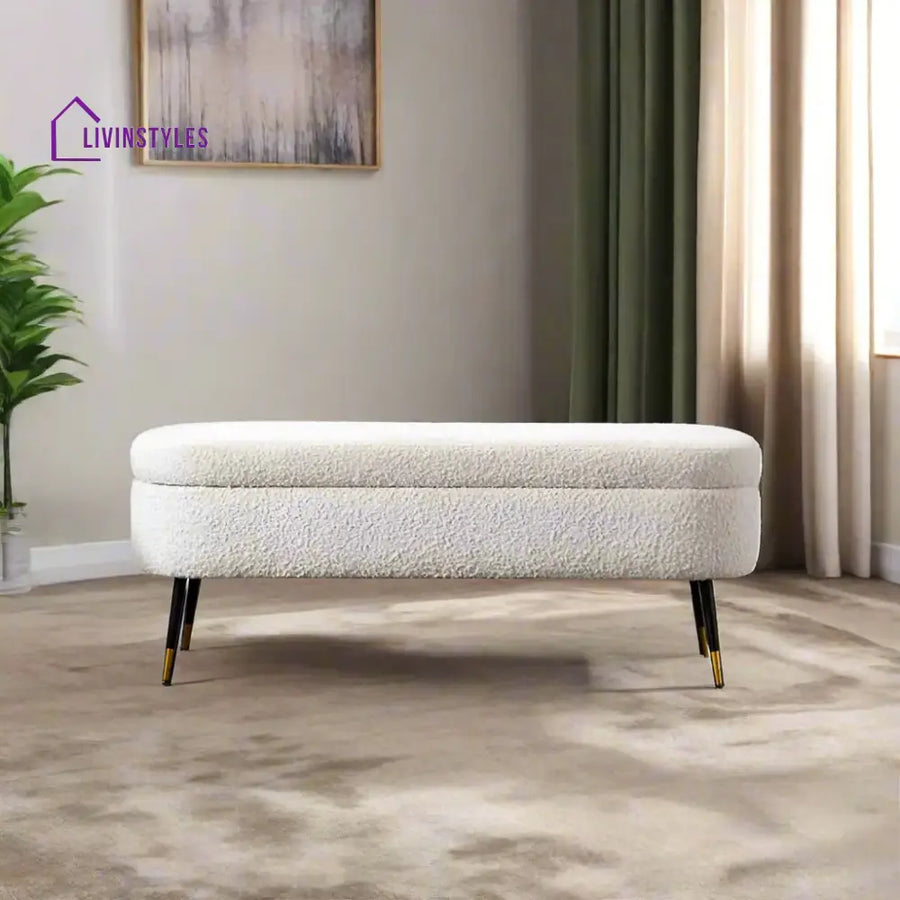 Ruslana Ivory Escape Storage Bench Furniture