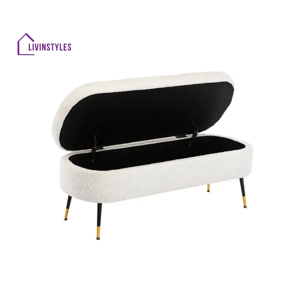 Ruslana Ivory Escape Storage Bench Furniture