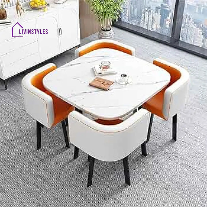 Sapna 4 Seater Square Dinning Table Set