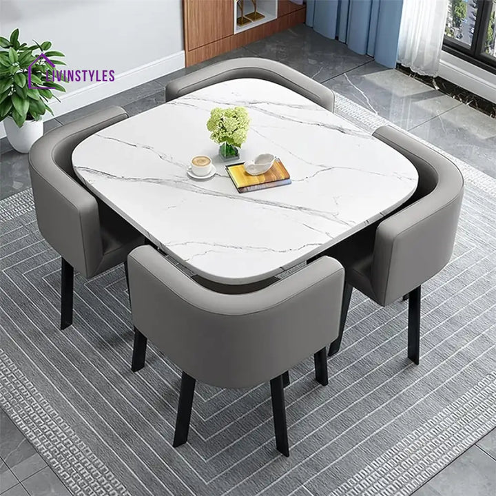 Sapna 4 Seater Square Dinning Table Set
