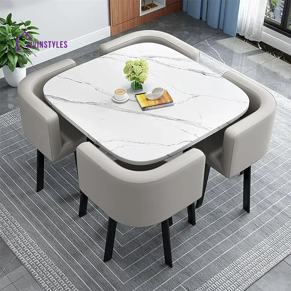 Sapna 4 Seater Square Dinning Table Set