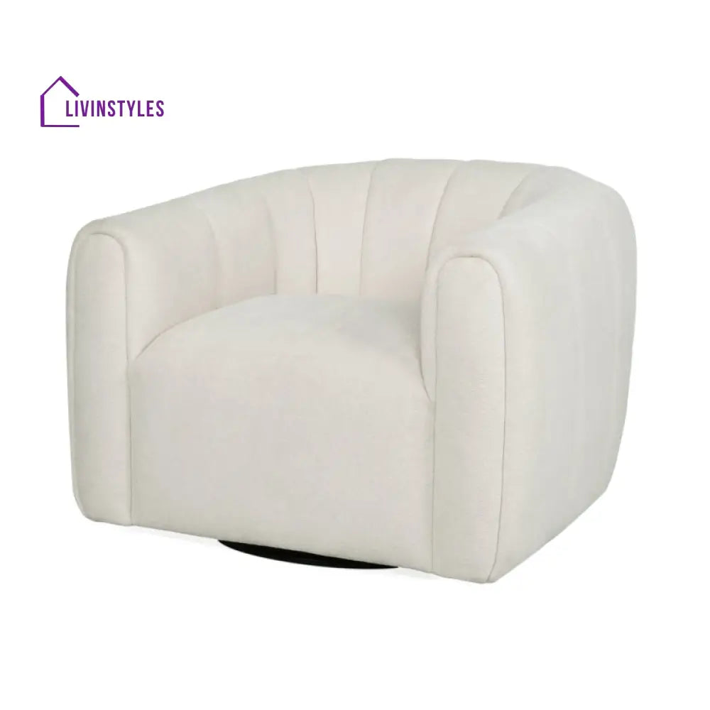 Shrutika Solid Wood and Fabric Arm Chair | Living Room Chair | Lounge Chair