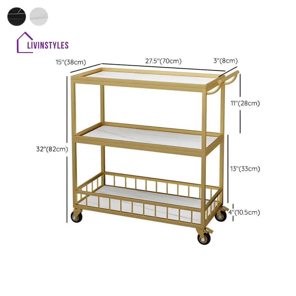 Siddharth Stainless Steel Kitchen Trolley