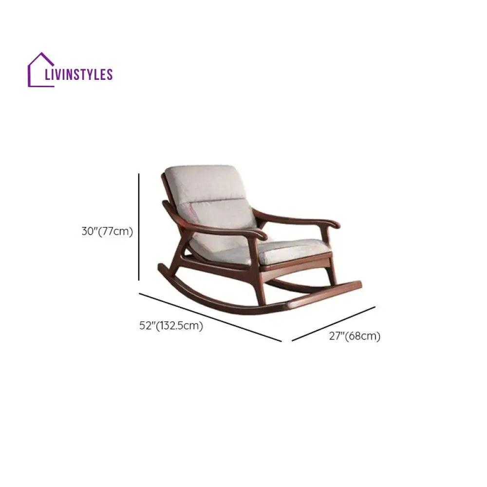 Sienna Solid Wood Rocking Chair for Living Room