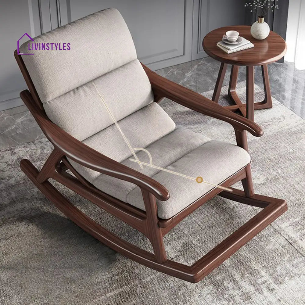 Sienna Solid Wood Rocking Chair for Living Room