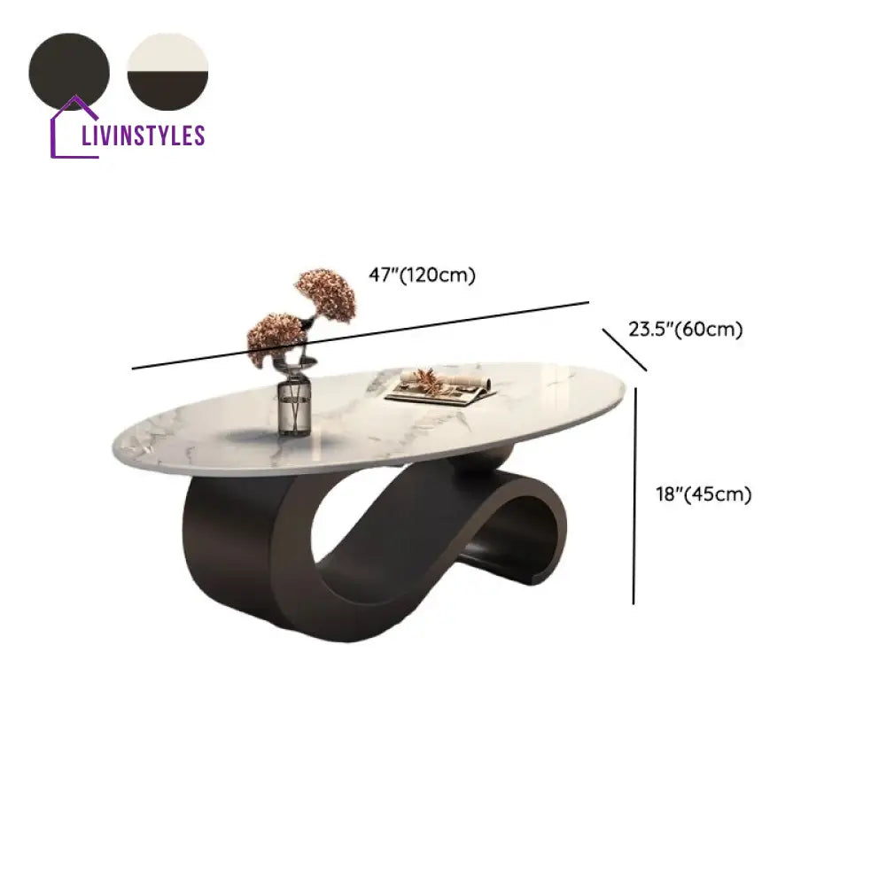 Solis Stainless Steel Coffee Table for Living Room - Single Big Table