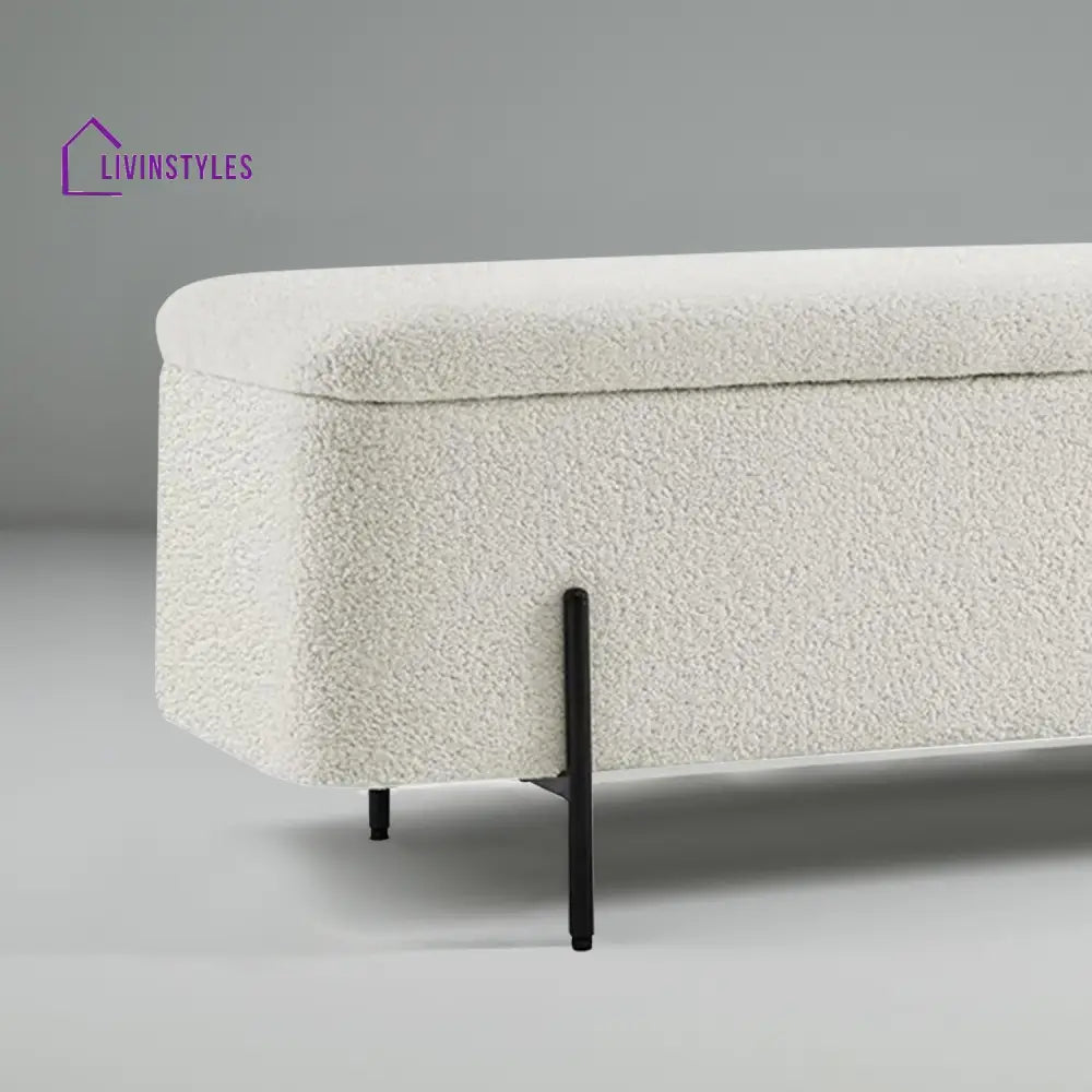 Solomiya Beige Bliss Storage Bench Furniture