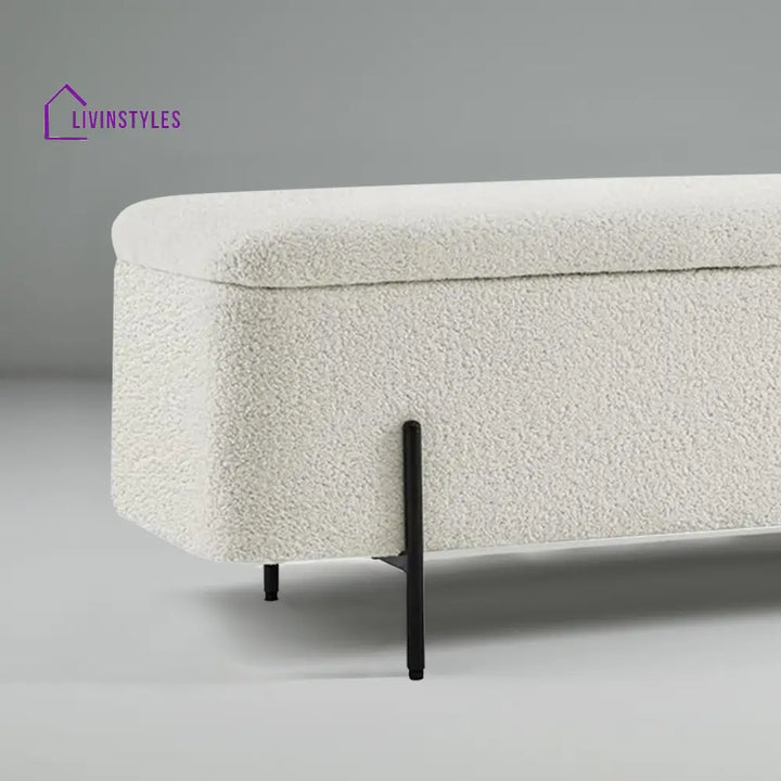 Solomiya Beige Bliss Storage Bench Furniture
