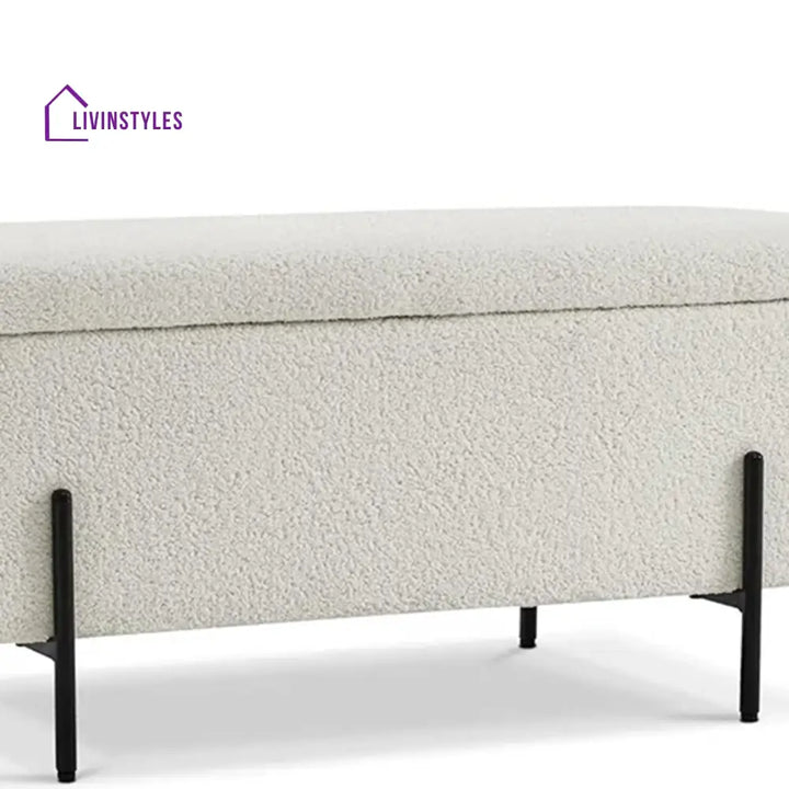 Solomiya Beige Bliss Storage Bench Furniture