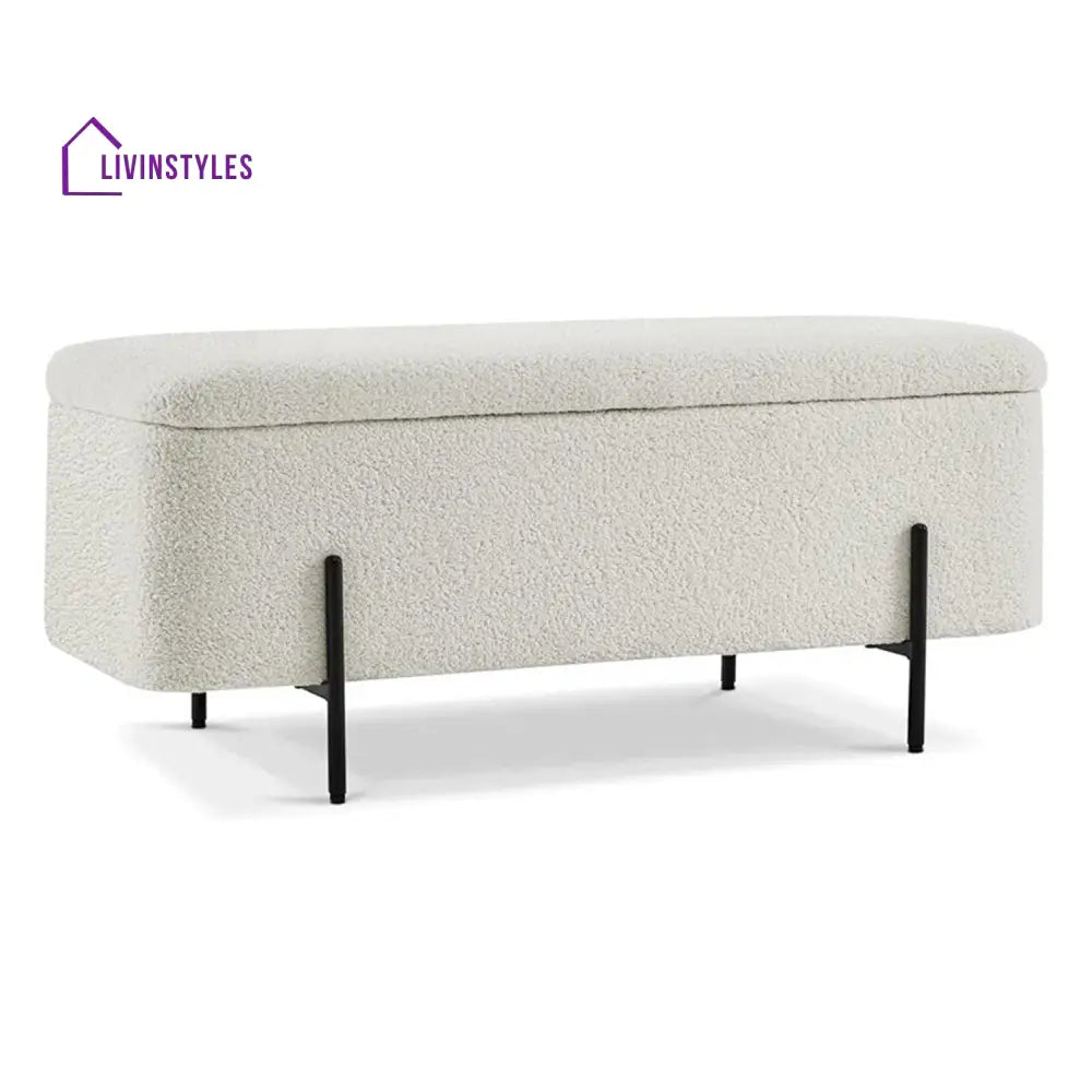 Solomiya Beige Bliss Storage Bench Furniture