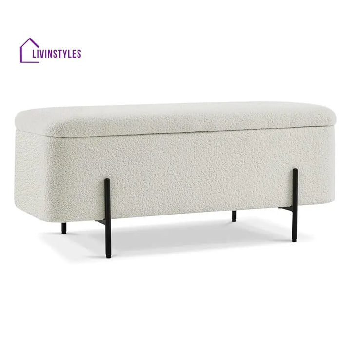 Solomiya Beige Bliss Storage Bench Furniture
