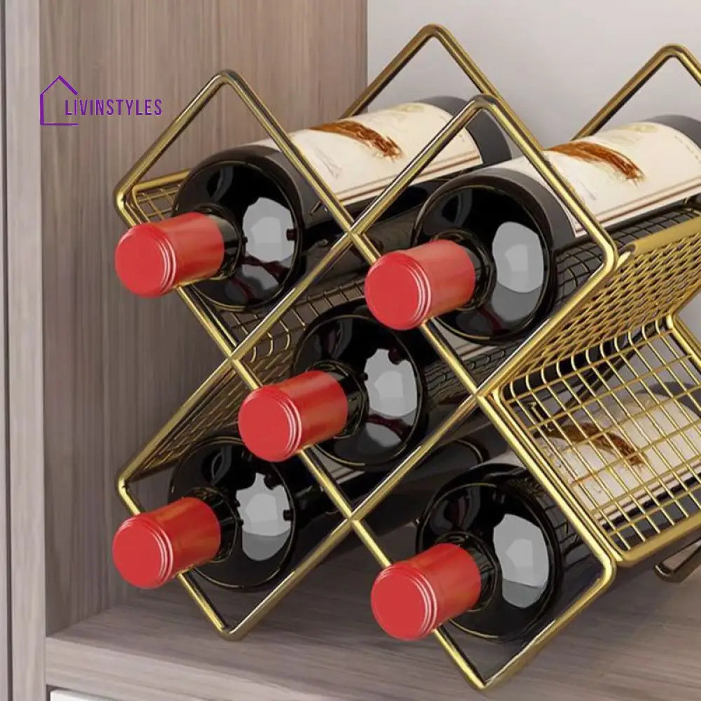 Tamanna Stainless Steel Wine Rack