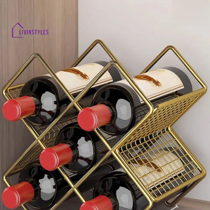 Tamanna Stainless Steel Wine Rack