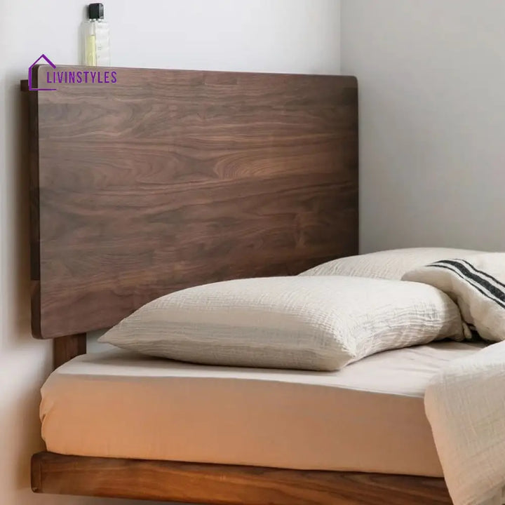 Tamara Solid Walnut Wood Bed for Luxury Homes