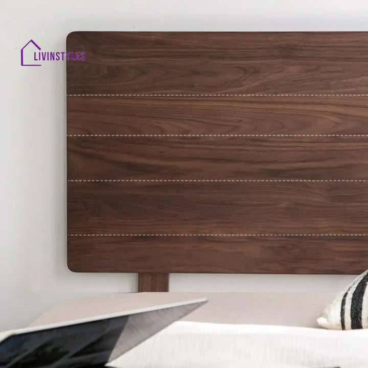 Tamara Solid Walnut Wood Bed for Luxury Homes