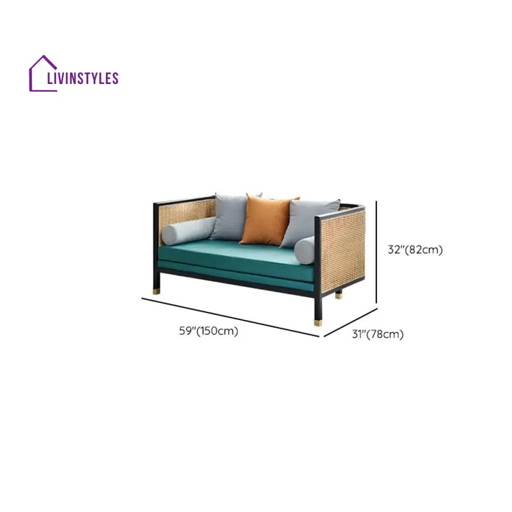 Ushika Solid Wood 3 Seater Sofa for Living Room