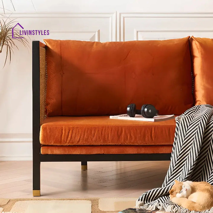 Ushika Solid Wood 3 Seater Sofa for Living Room