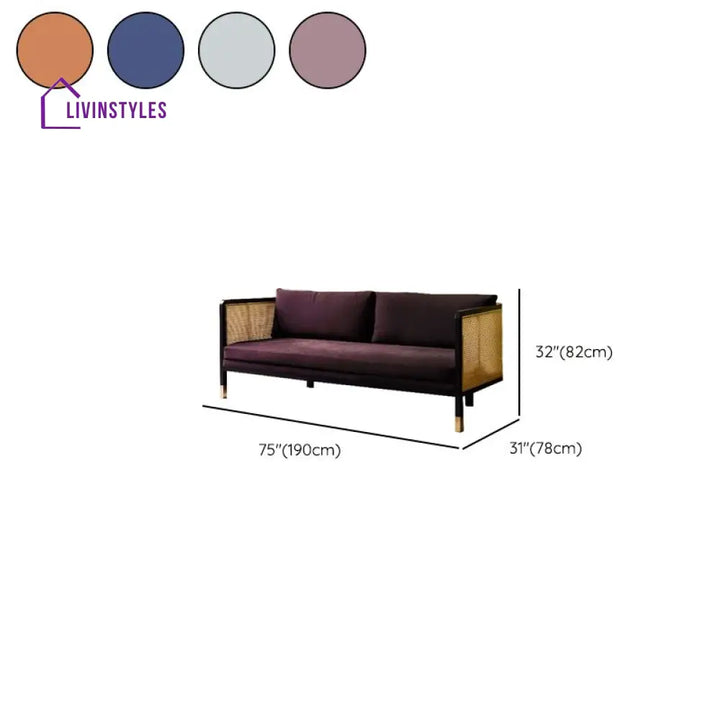 Ushika Solid Wood 3 Seater Sofa for Living Room