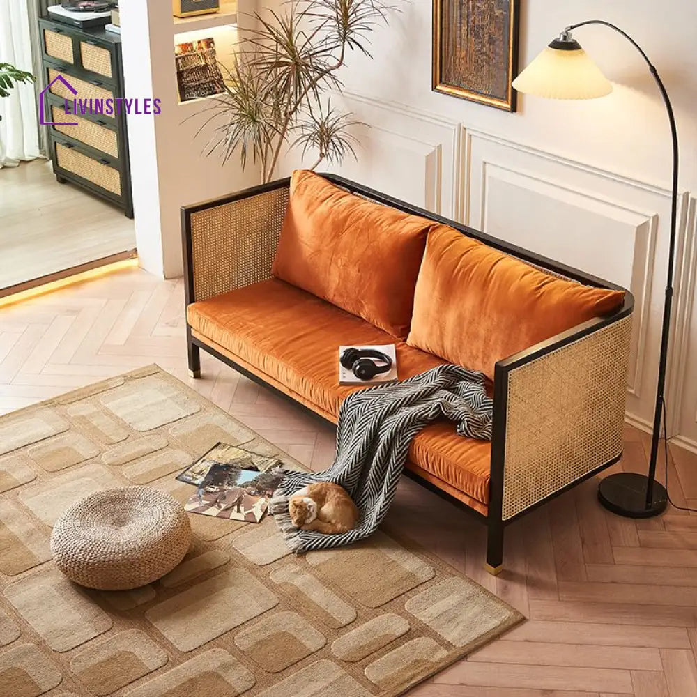 Ushika Solid Wood 3 Seater Sofa for Living Room