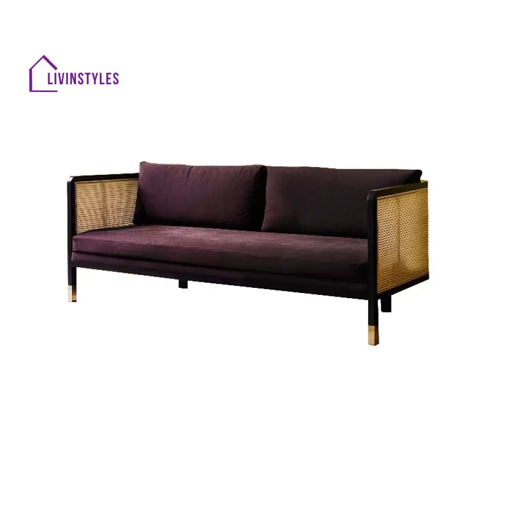 Ushika Solid Wood 3 Seater Sofa for Living Room