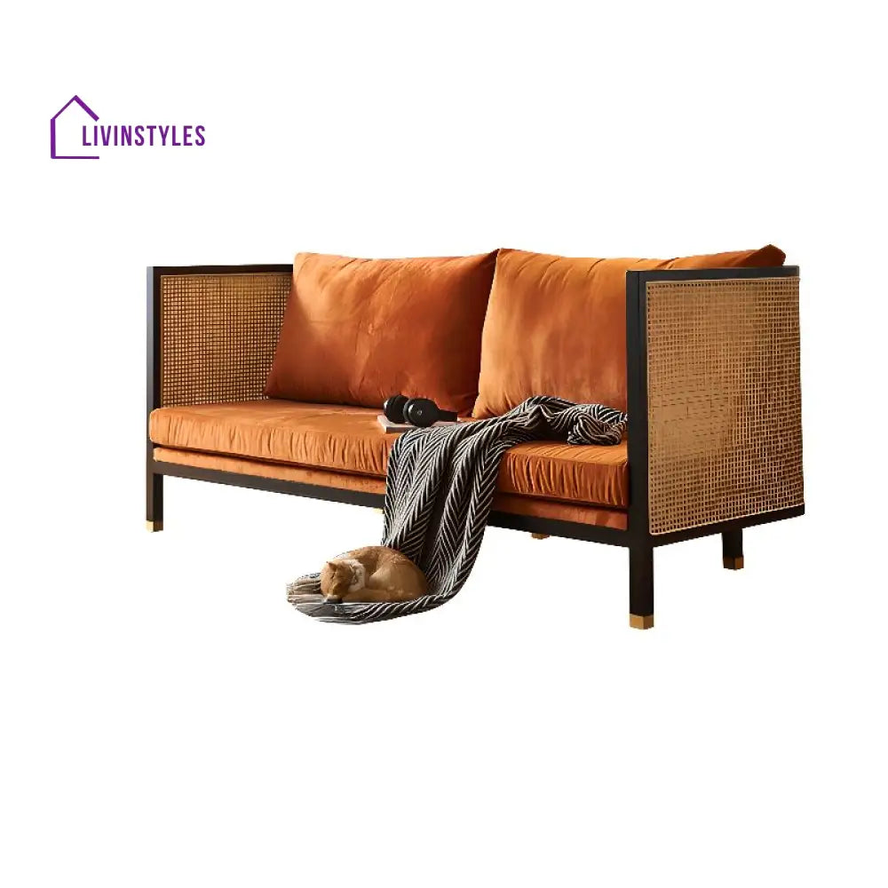Ushika Solid Wood 3 Seater Sofa for Living Room